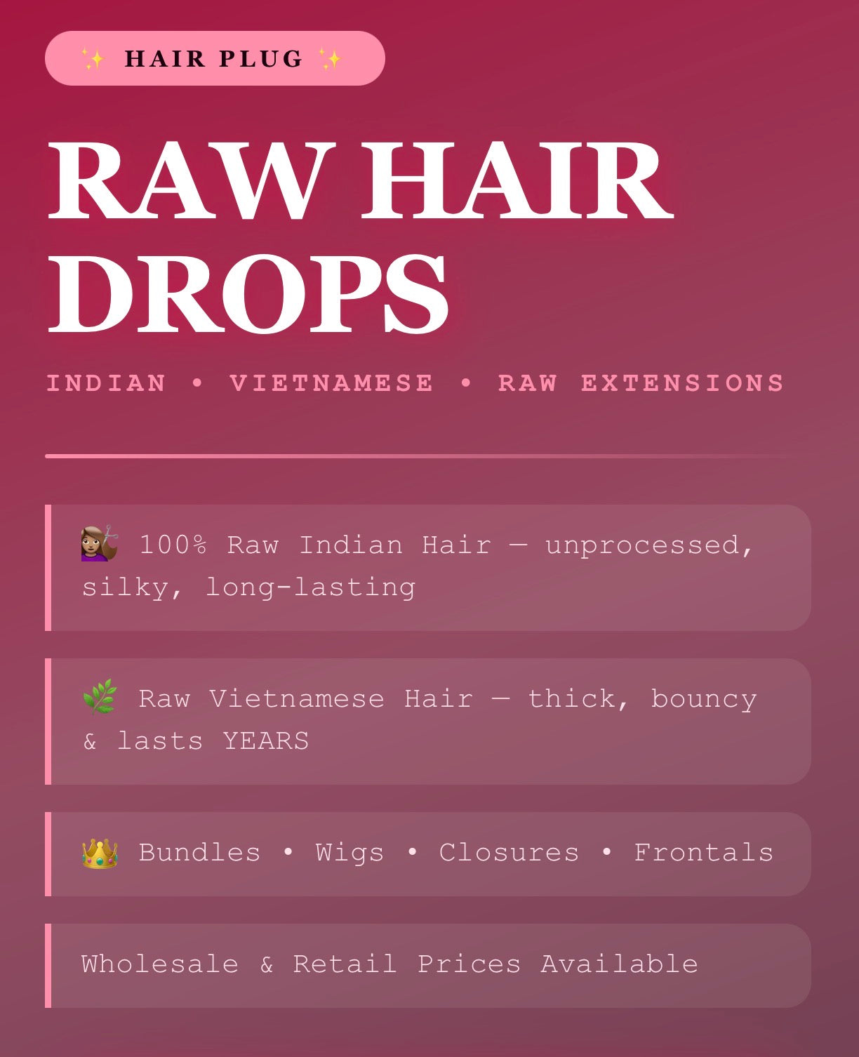Raw Hair Vendor